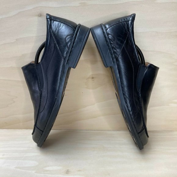 Josef Seibel Mens Leather Slip On Low Top Moc Toe Black Loafer Shoes Size US 13 main image 8